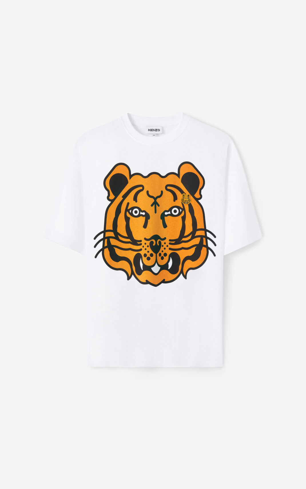 Camisetas Kenzo K Tiger oversized Hombre Blancas MUC238675